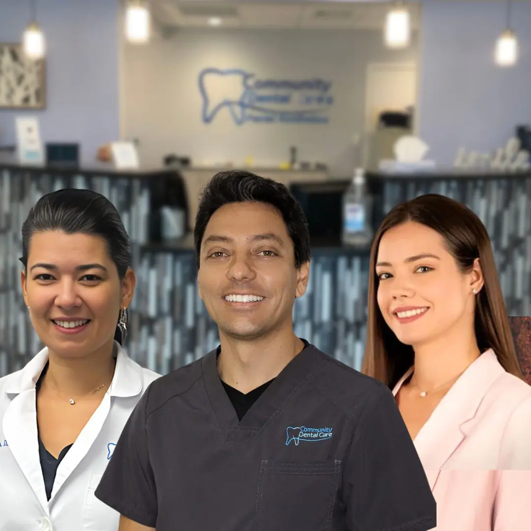 Community Dental Care Dr. Mario Polanco, Dr. Michelle Felix, and Dr. Arlety Mendez of Community Dental Care in North Fort Myers